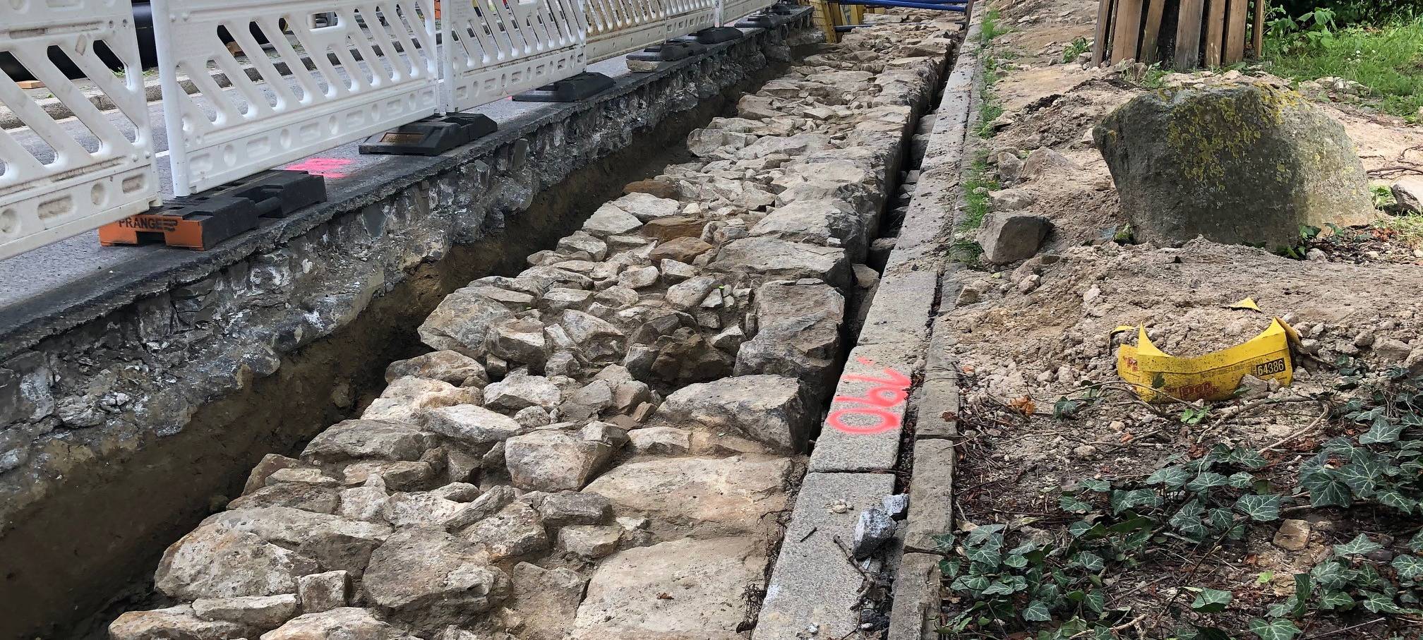 Historische Stadtmauer in Dortmund gefunden