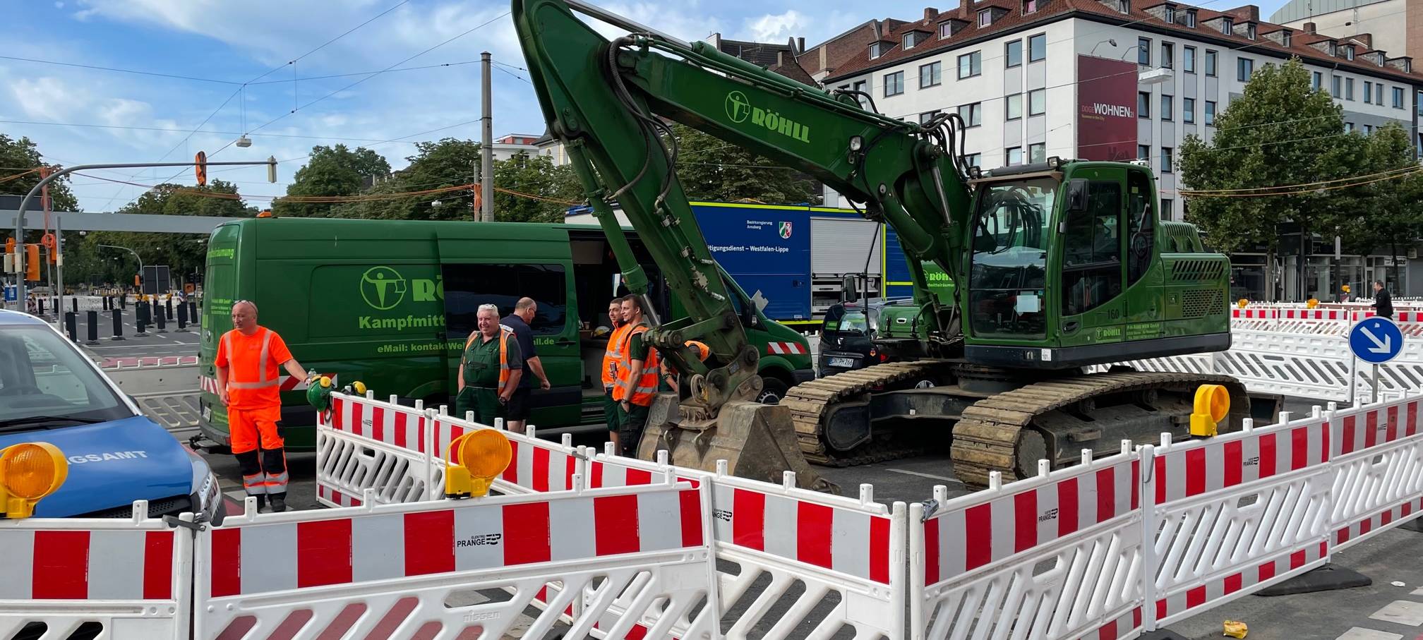 Bombe am Schwanenwall gesprengt: Der Einsatz zum Nachlesen