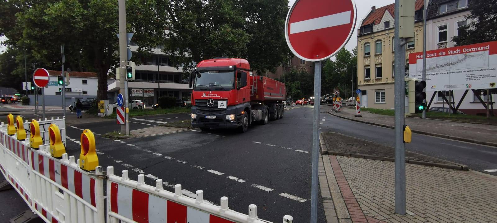 Faßstraße in Hörde ab heute stadteinwärts gesperrt
