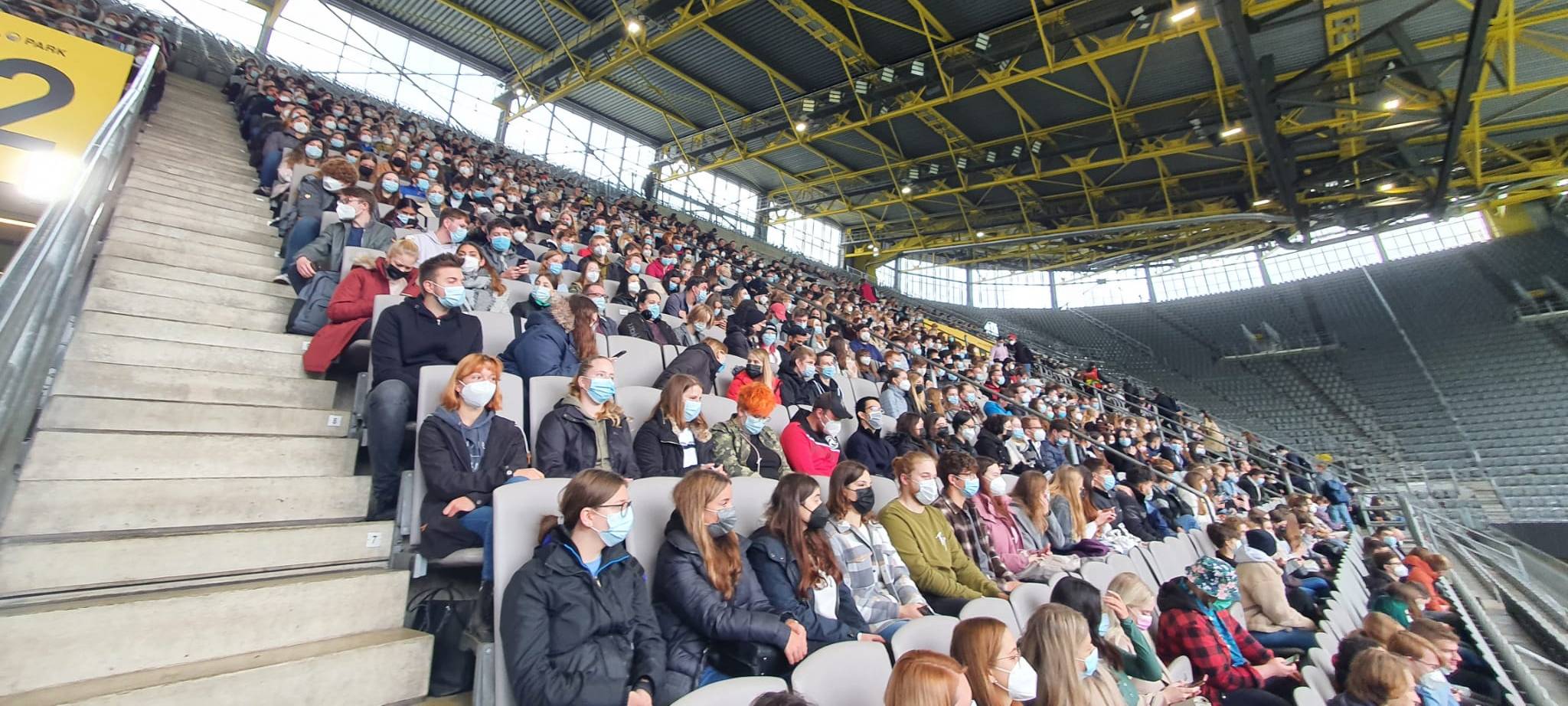 Erstsemester Begrüßung im Stadion