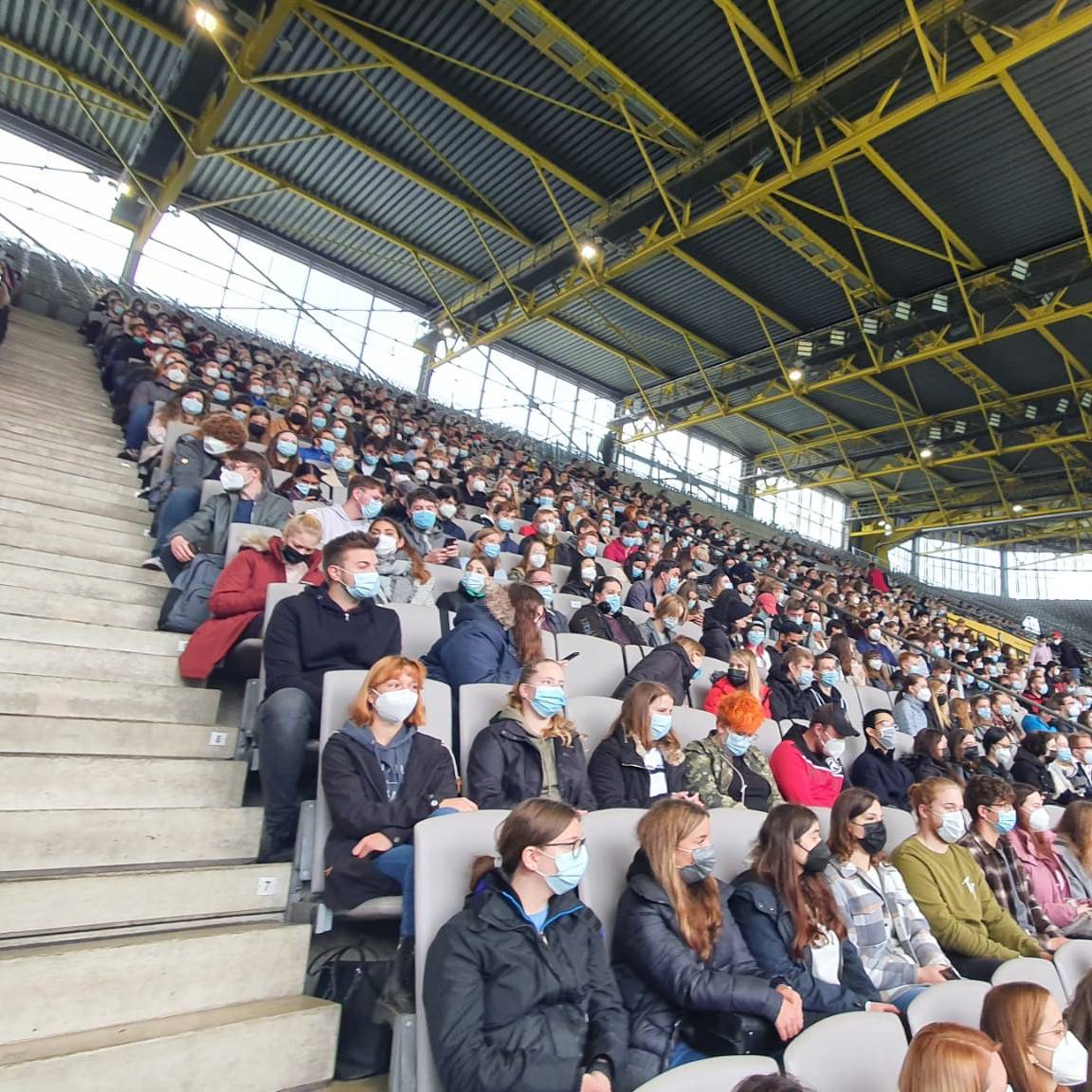 Erstsemester Begrüßung im Stadion