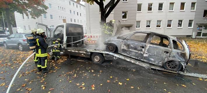 Ein Schwerverletzter bei PKW-Brand in Dortmund