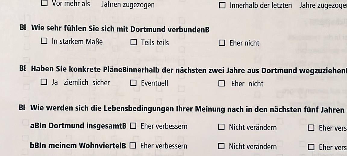 Stadt Dortmund führt "BürgerBinnenbefragung" durch