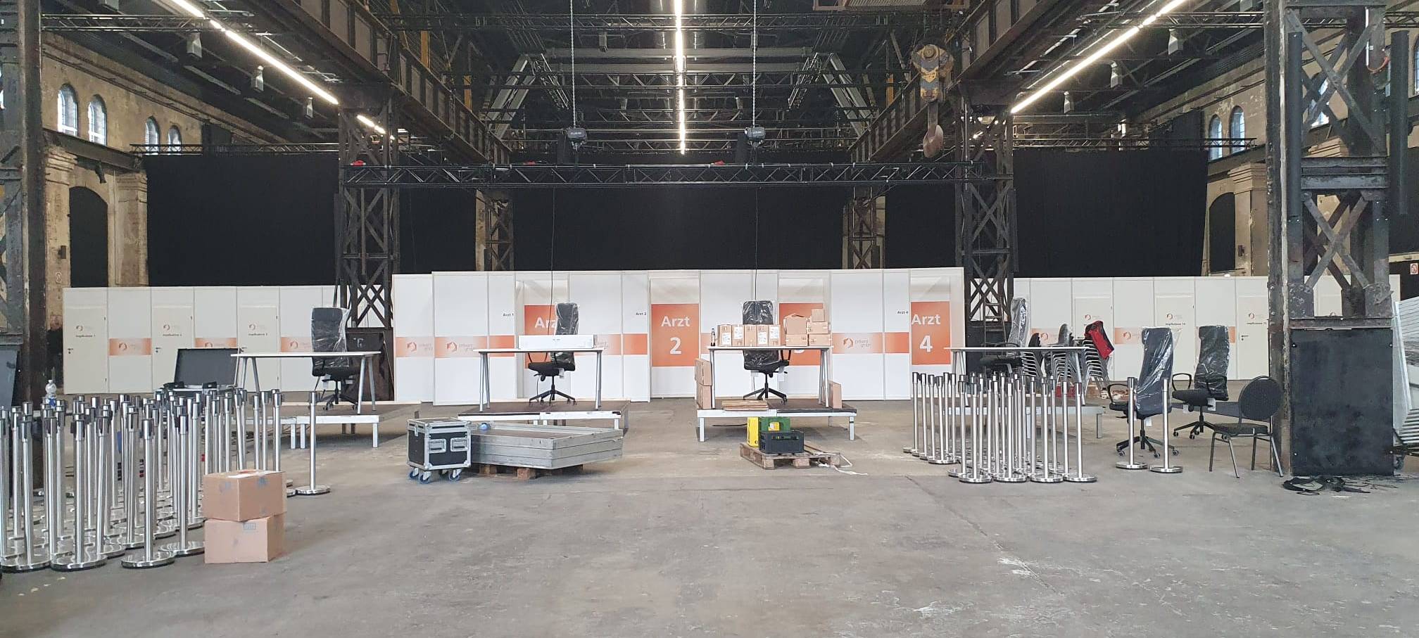 Impfzentrum auf Phönix-West in Dortmund Hörde öffnet wieder