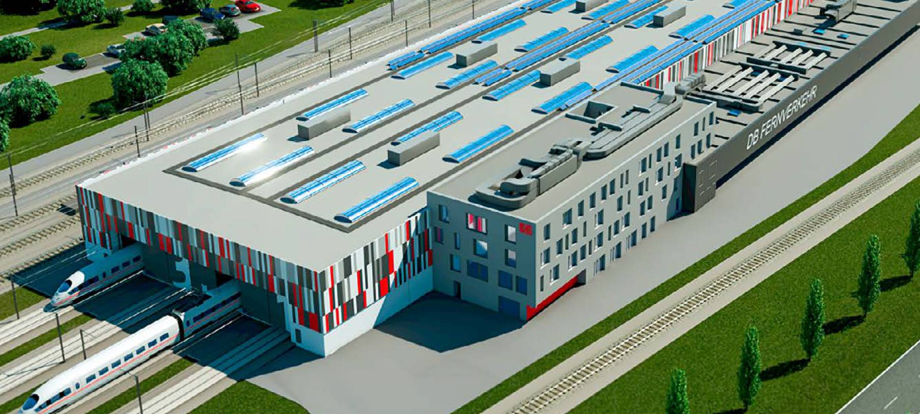 Bahn baut ICE-Werk am Dortmunder Hafen