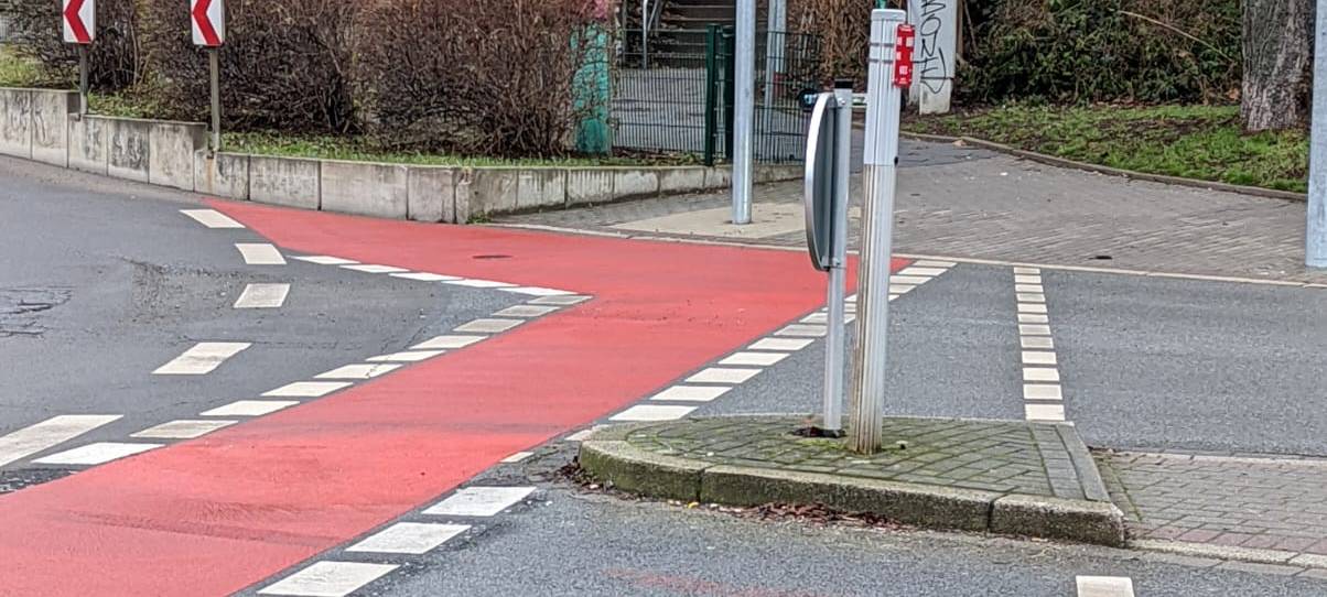 Dortmund-Hörde: Verwirrender Weg für Radfahrer