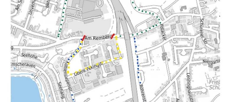 Anwohner der Straße "Am Remberg" in Schüren, Berufspendler und der Schwerlastverkehr müssen sich ab Montag (14.02.) auf massive Einschränkungen einstellen. Dann wird das Tiefbauamt mit dem Neubau der Brücke „Am Remberg“ beginnen. Die Arbeiten werden voraussichtlich eineinhalb Jahre dauern und in dieser Zeit für den Verkehr zu Umwegen führen.