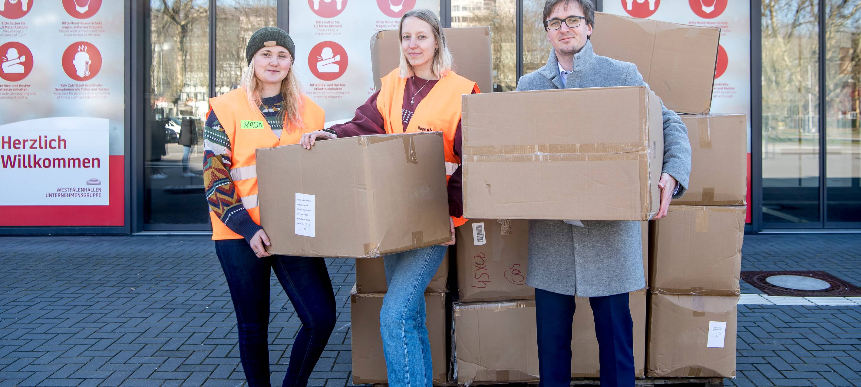 Westfalenhalle: Dortmunder Verein Grenzenlose Wärme sammelt Spenden