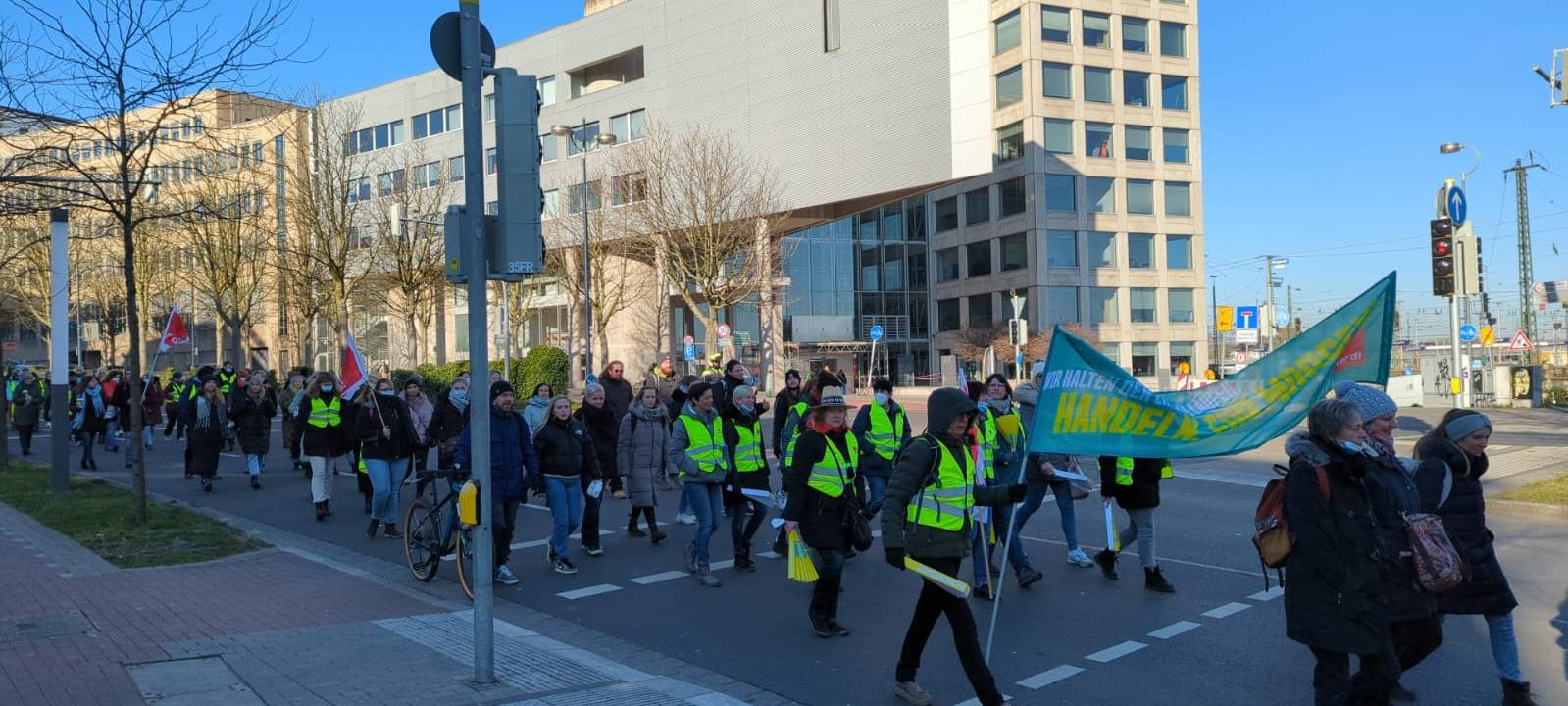 Dortmunder Wall: 1.000 Teilnehmer bei Verdi-Streik