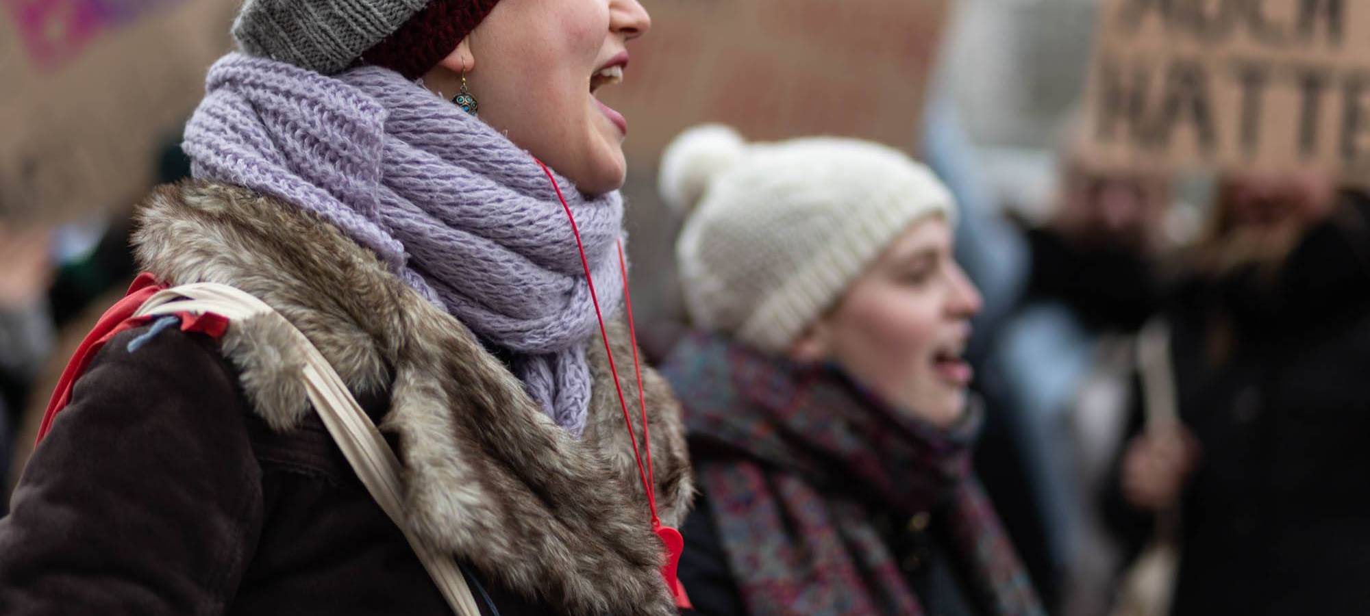 Schüler und Stundenten demonstrieren