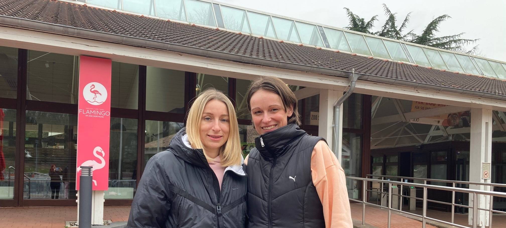 Die Dortmunder Spitzensportlerin Jana Hartmann hat Yuliya aus der Ukraine bei sich aufgenommen.