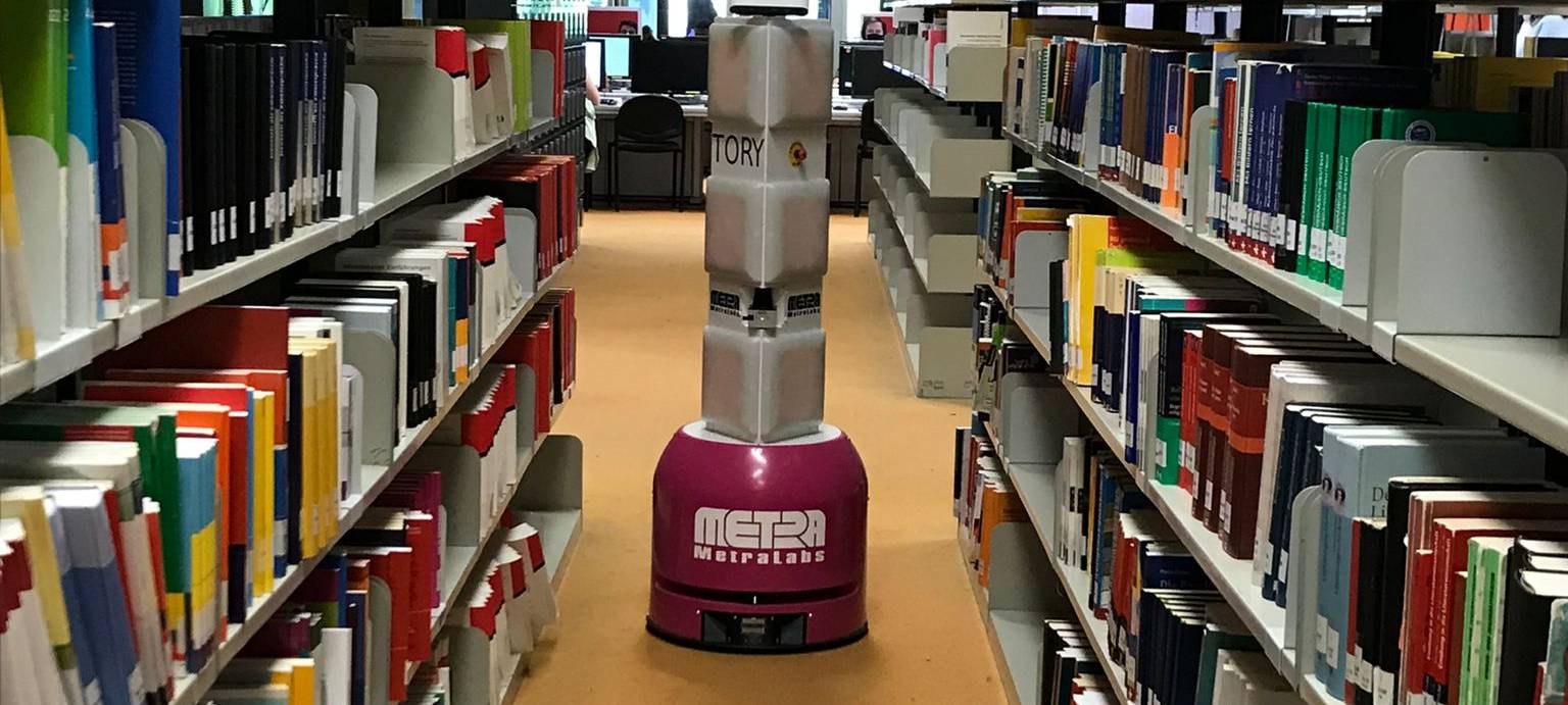 TU Dortmund: Neuer Roboter sucht Bücher in der Bibliothek raus