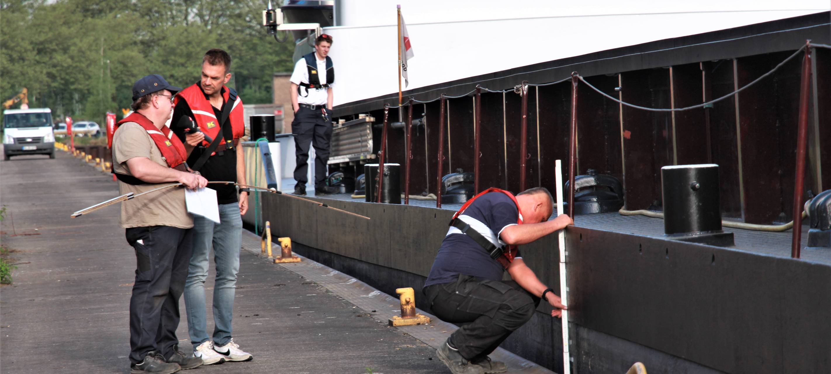 Helden der Frühschicht am Dortmunder Hafen