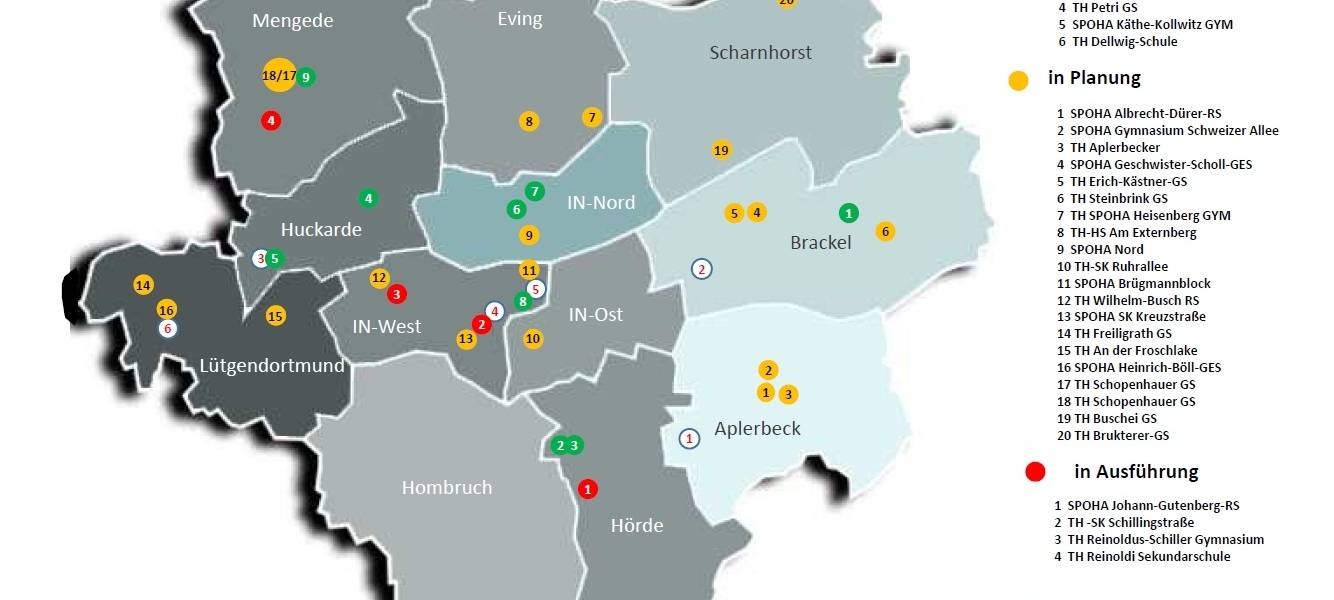 Marode Sporthallen in Dortmund