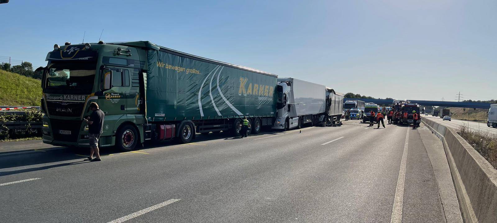 A2 Richtung Hannover nach schwerem Unfall noch bis morgen gesperrt
