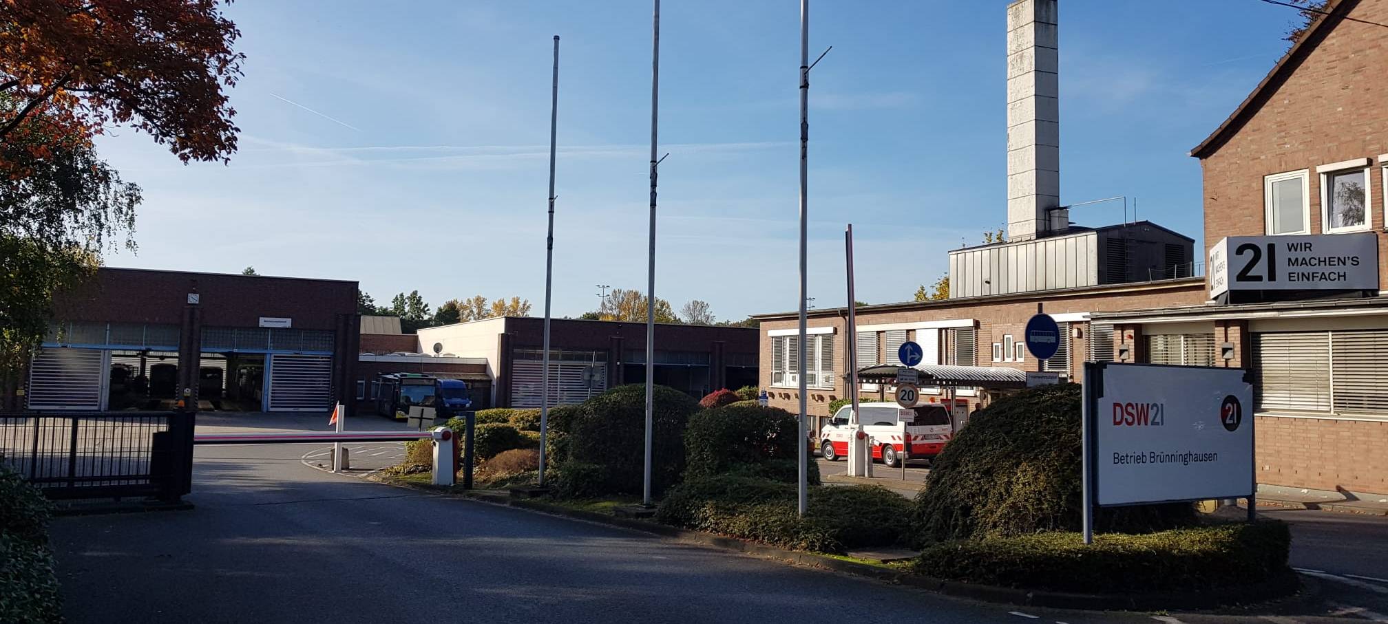 Betriebshof der Stadtwerke in Brünninghausen Trafo Station.