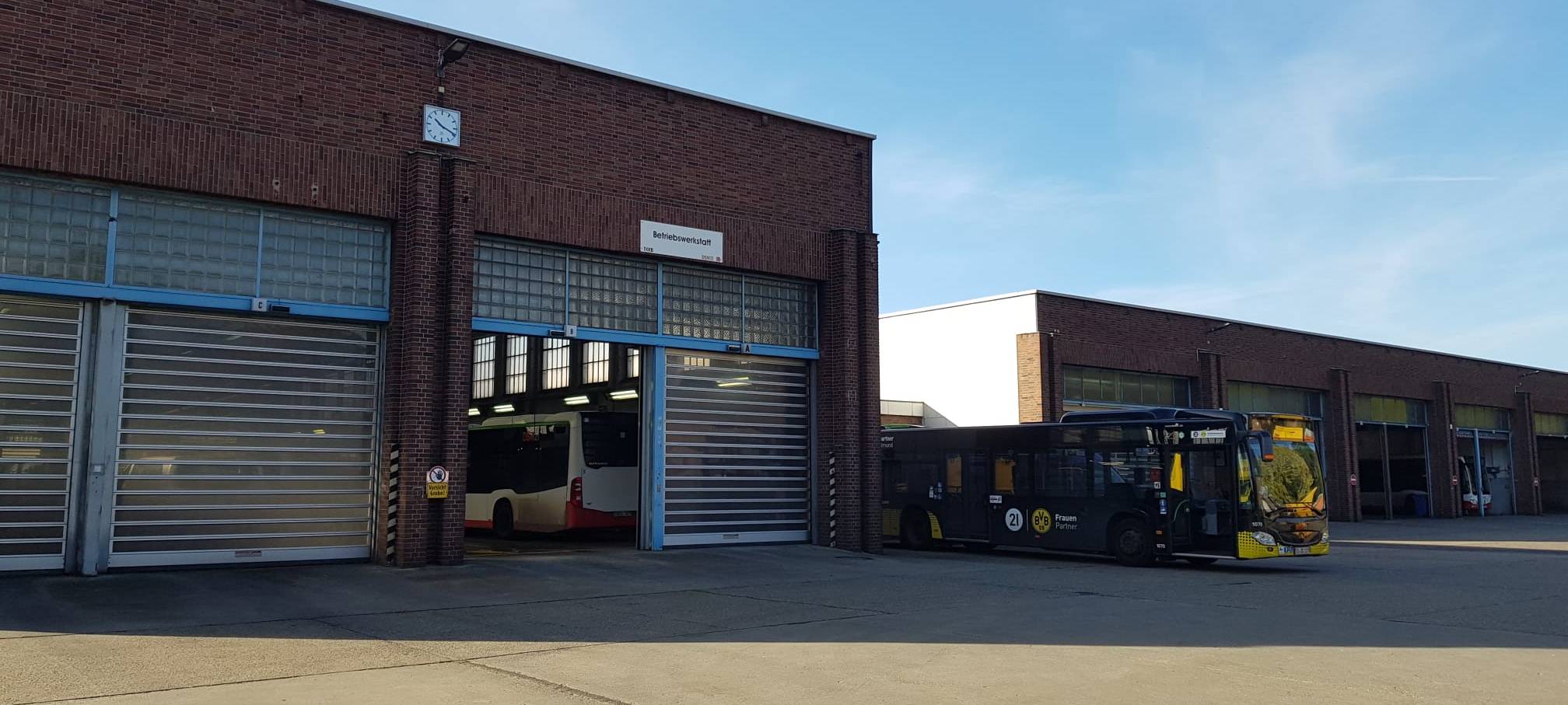 Betriebshof der Stadtwerke in Brünninghausen Trafa Station.