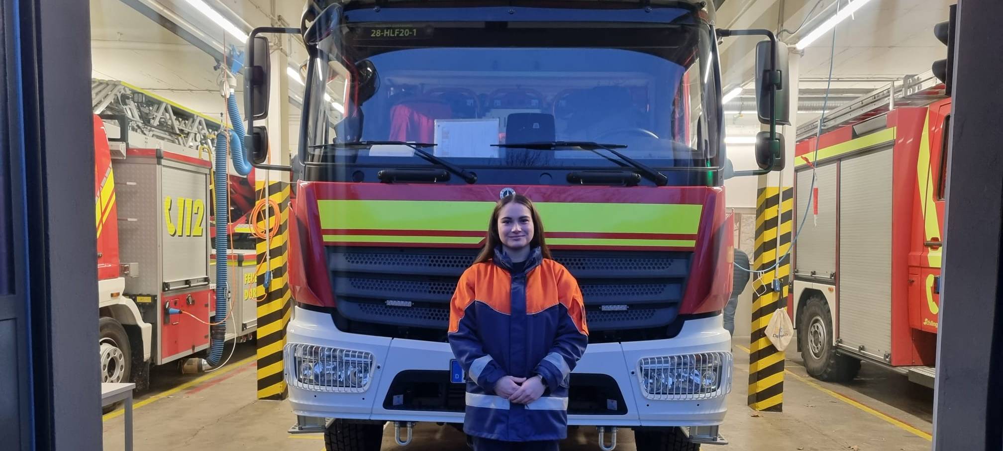 Kim Ißbrücker, Sprecherin der Jugendfeuerwehr Lichtendorf