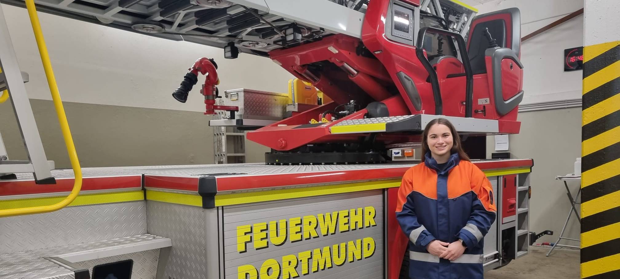 Kim Ißbrücker, Sprecherin der Jugendfeuerwehr Lichtendorf