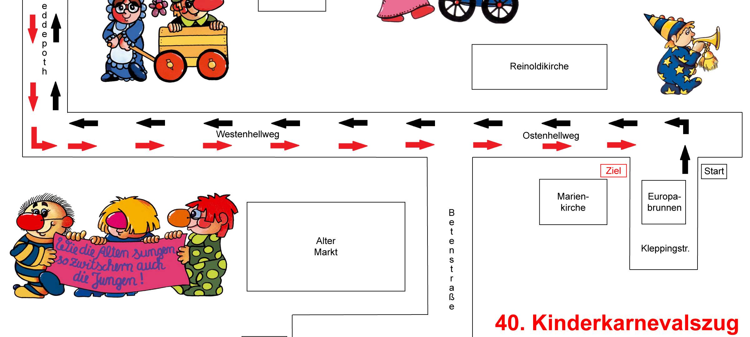 Dortmund: Kinderkarnevalsumzug durch City