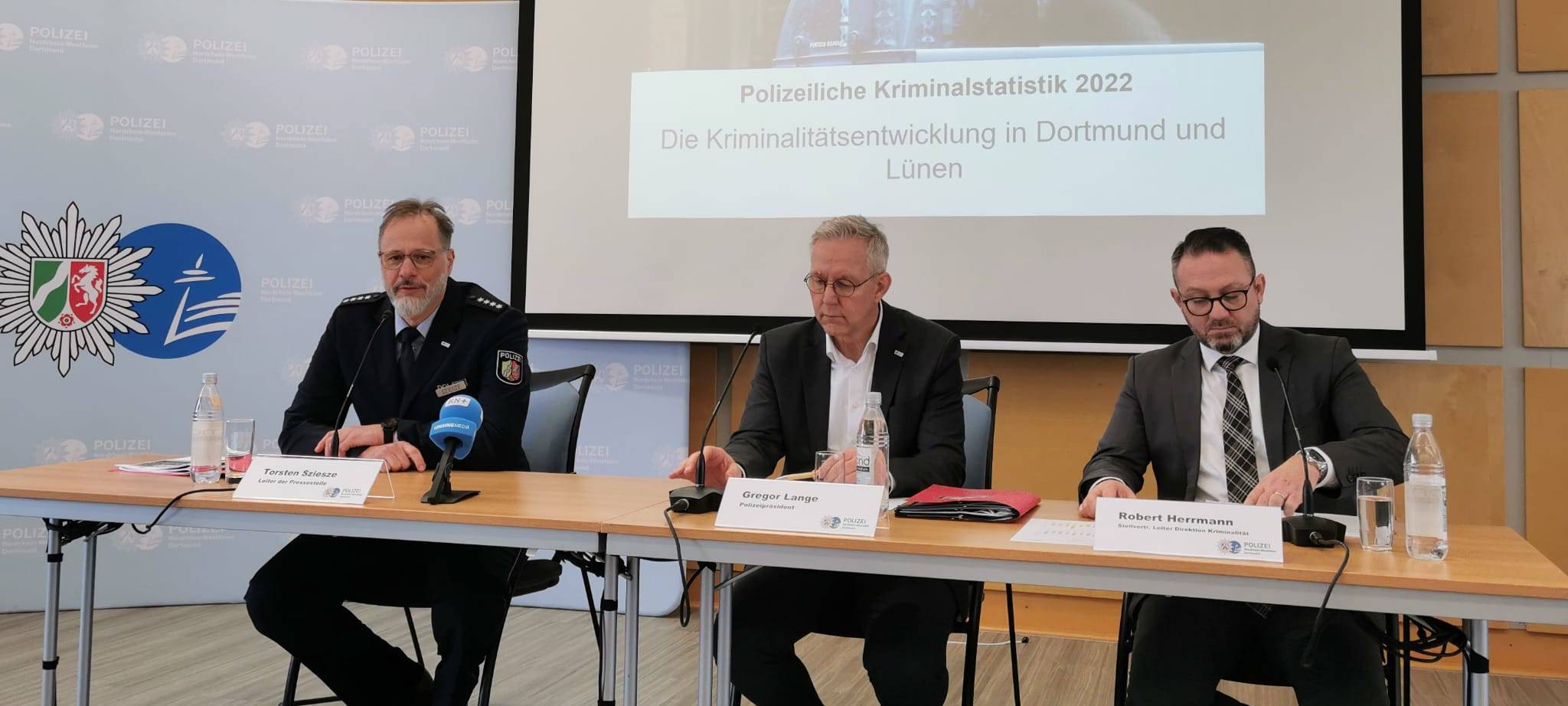 Pressekonferenz Kriminalitätsstatistik 2022 Dortmund