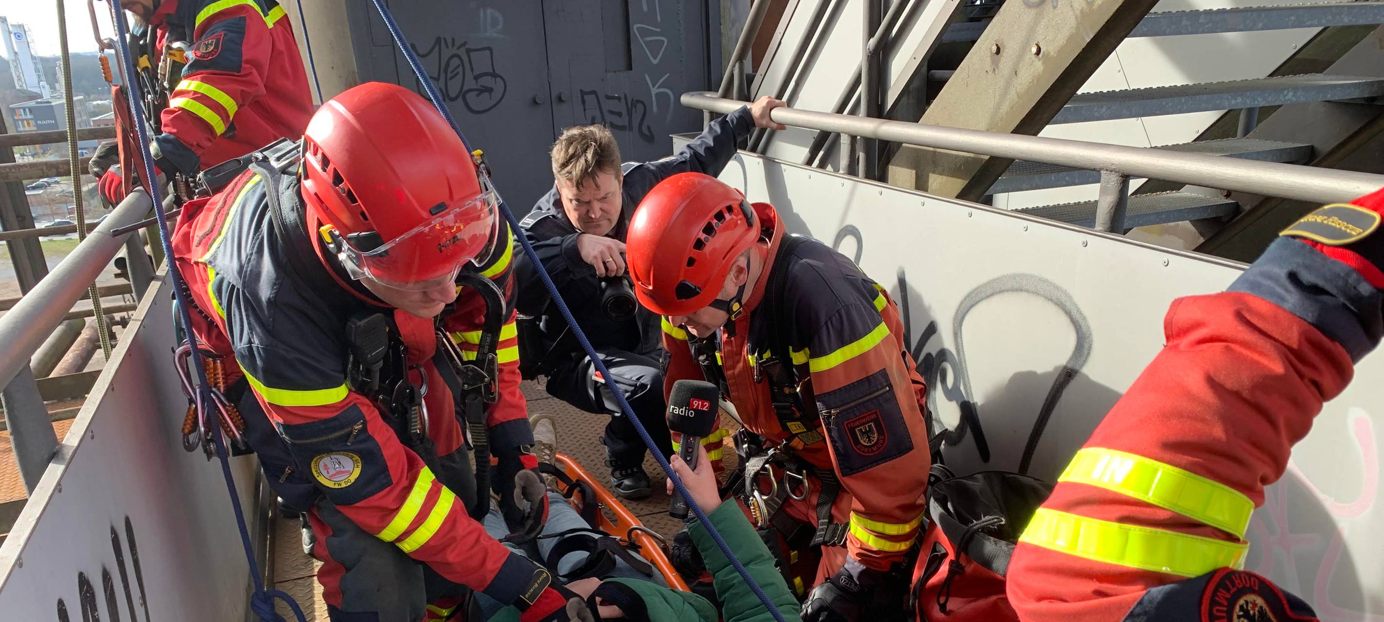 Mut-Woche: Die Höhenretter der Feuerwehr Dortmund