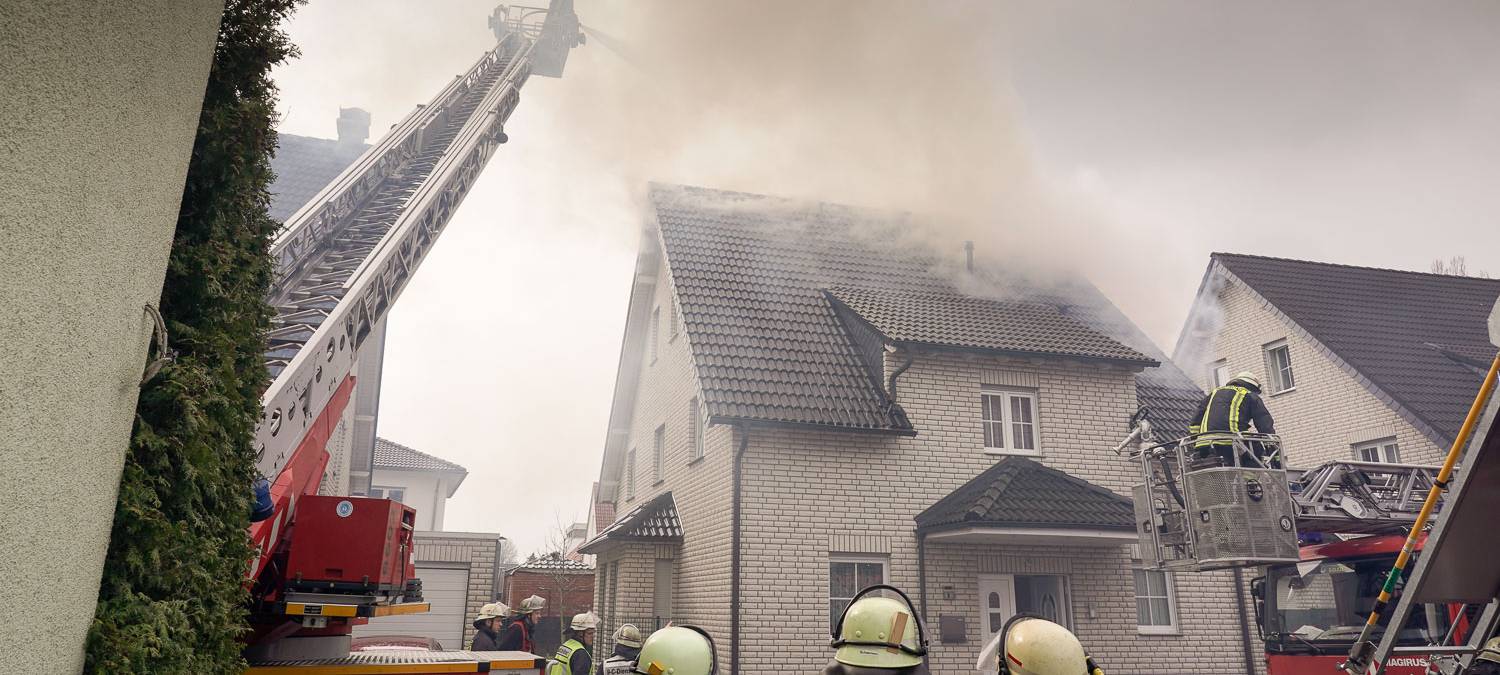 Dachstuhl in Mengede ausgebrannt