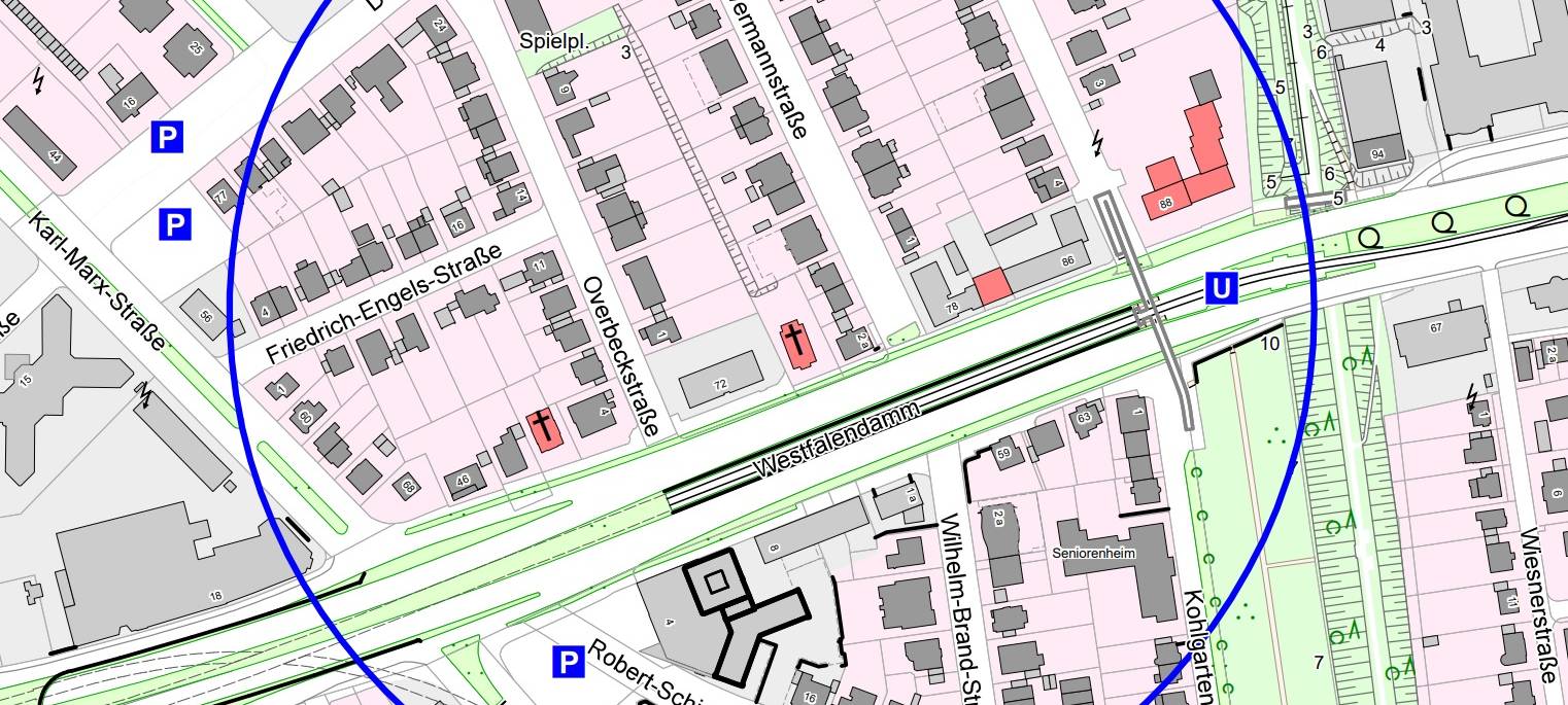 Bombenentschärfung in der Dortmunder Gartenstadt