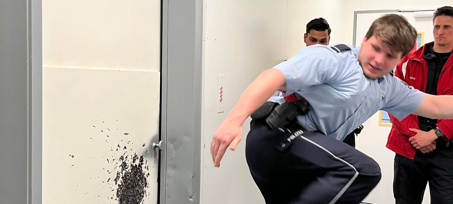 Im Polizei-Trainingszentrum in Dortmund-Aplerbeck