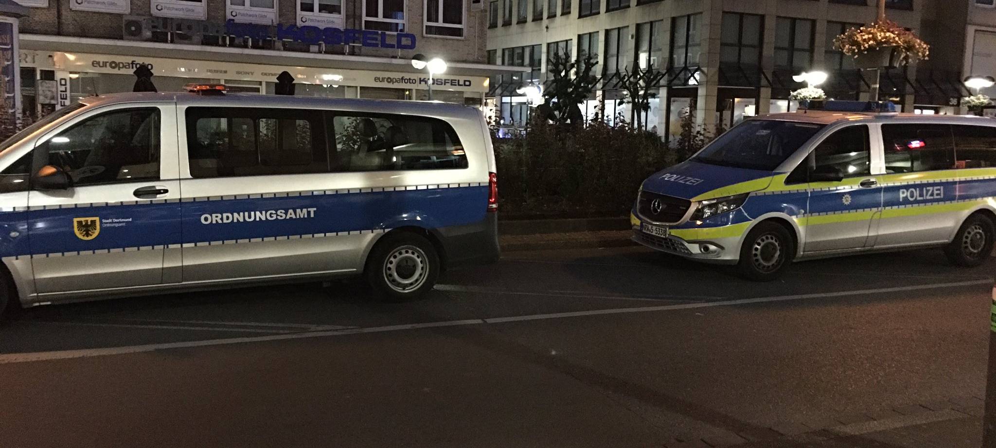 Kontrollaktion der Polizei Dortmund in der Innenstadt