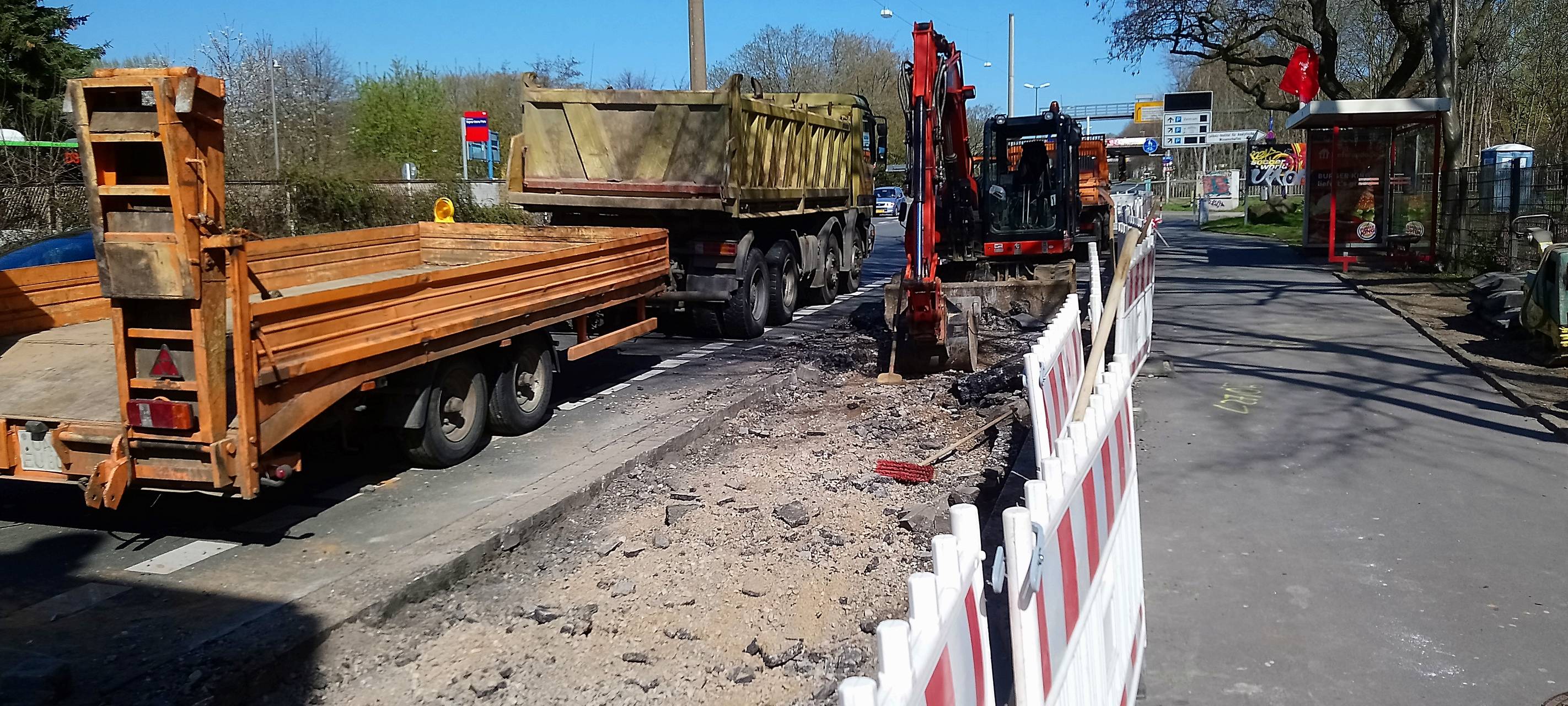 Baustelle auf der Ardeystraße