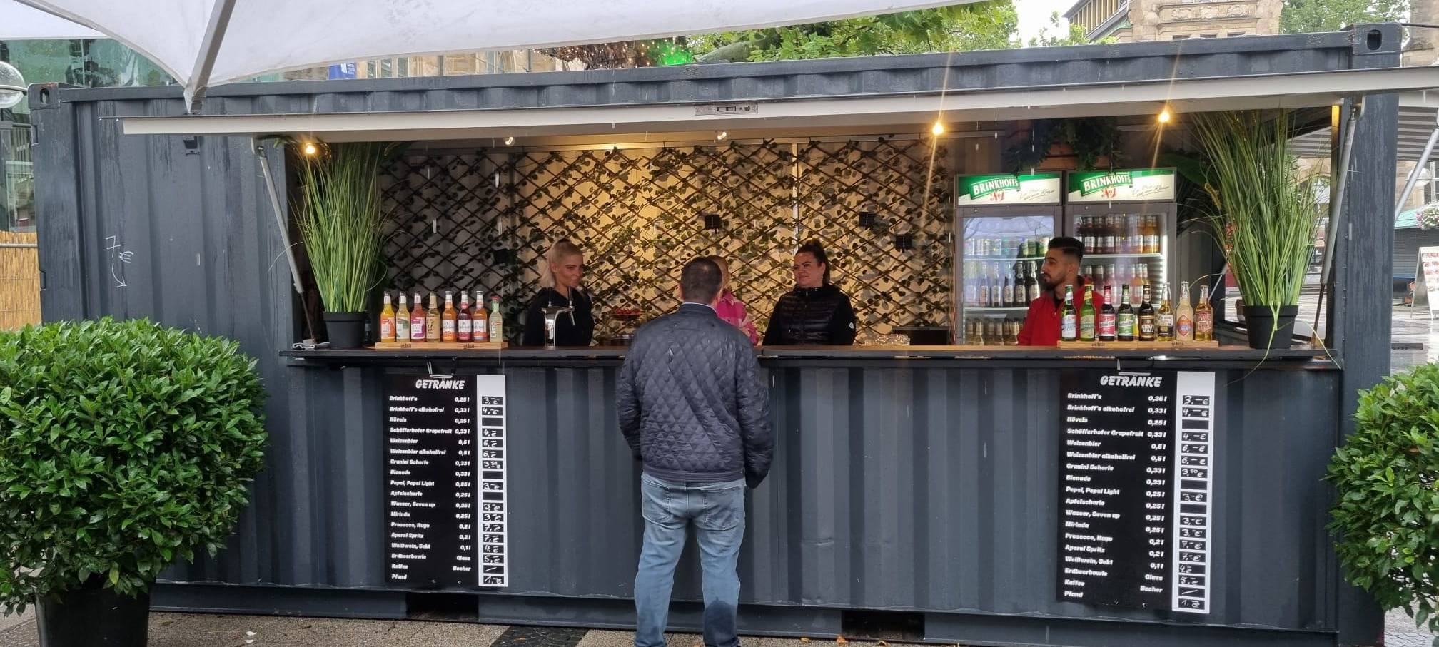 Pop-Up-Biergarten in der Dortmunder City startet