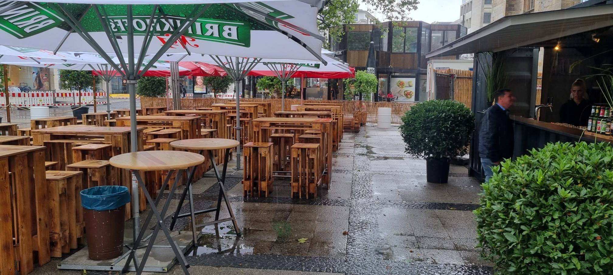 Pop-Up-Biergarten in der Dortmunder City startet