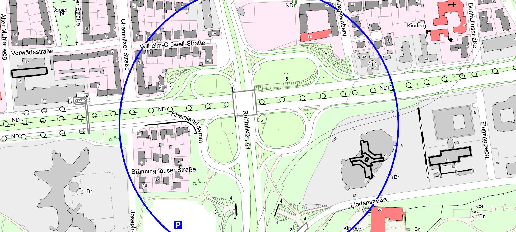 Die Bombe im Bereich B1/B54 ist erfolgreich entschärft.