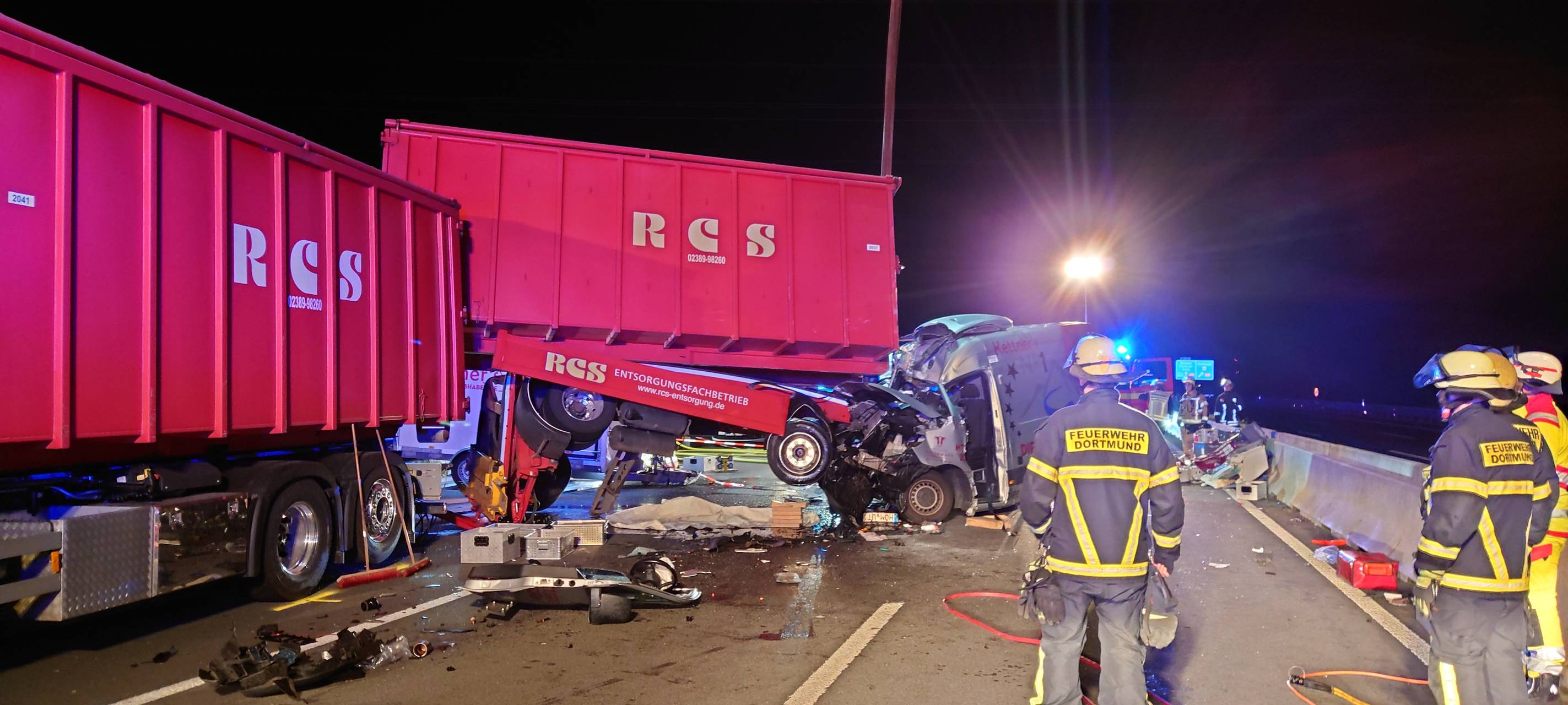 Tödlicher Unfall auf der A1 bei Dortmund