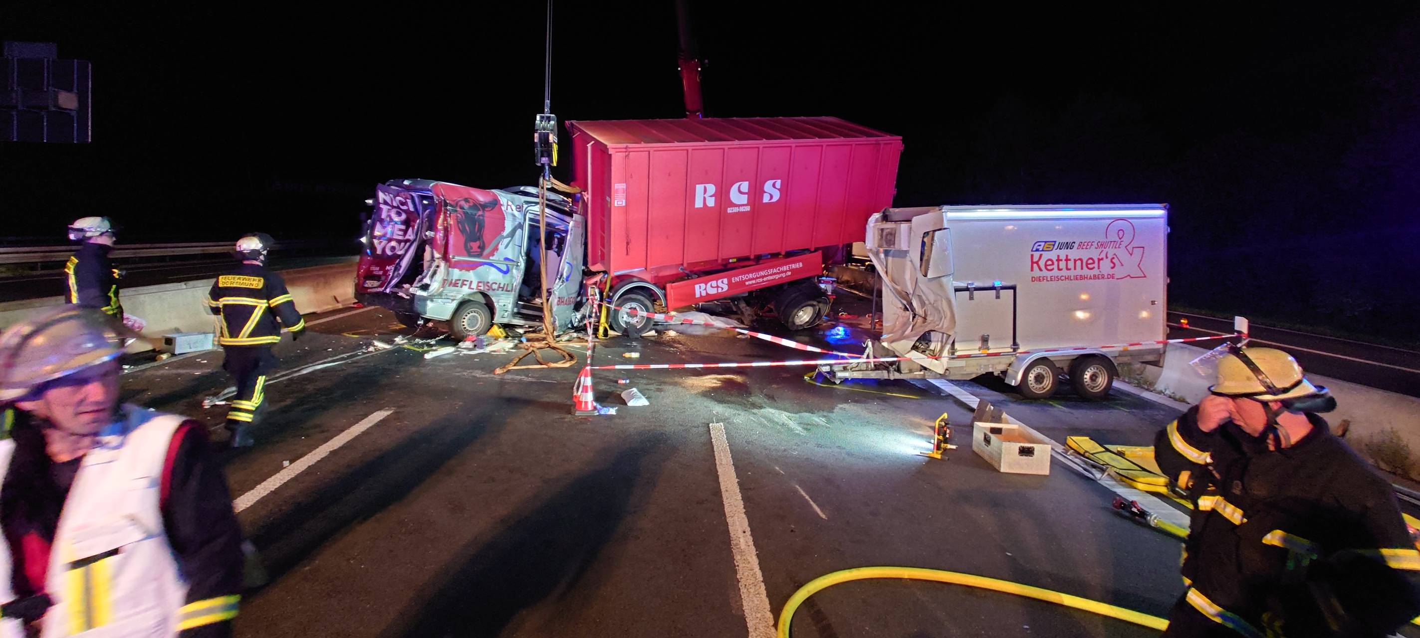 Tödlicher Unfall auf der A1 bei Dortmund
