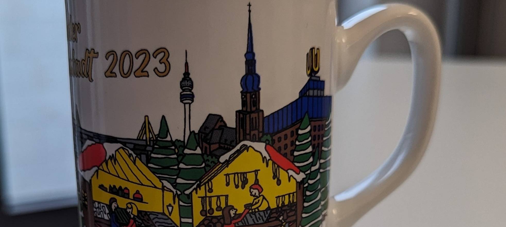 So sieht die neue Weihnachtstasse in Dortmund aus!