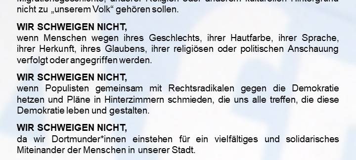 Demo gegen Rechts in Dortmund: Route steht fest