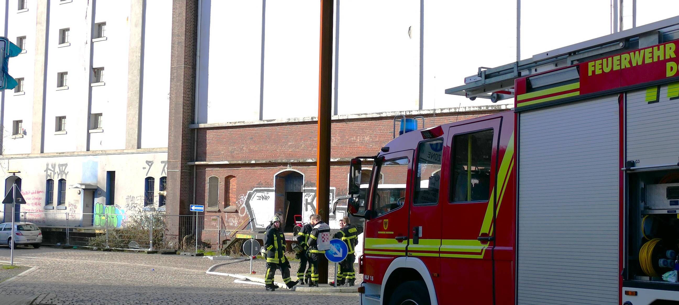 Dortmund-Hafen: Feuer in Rapssilo