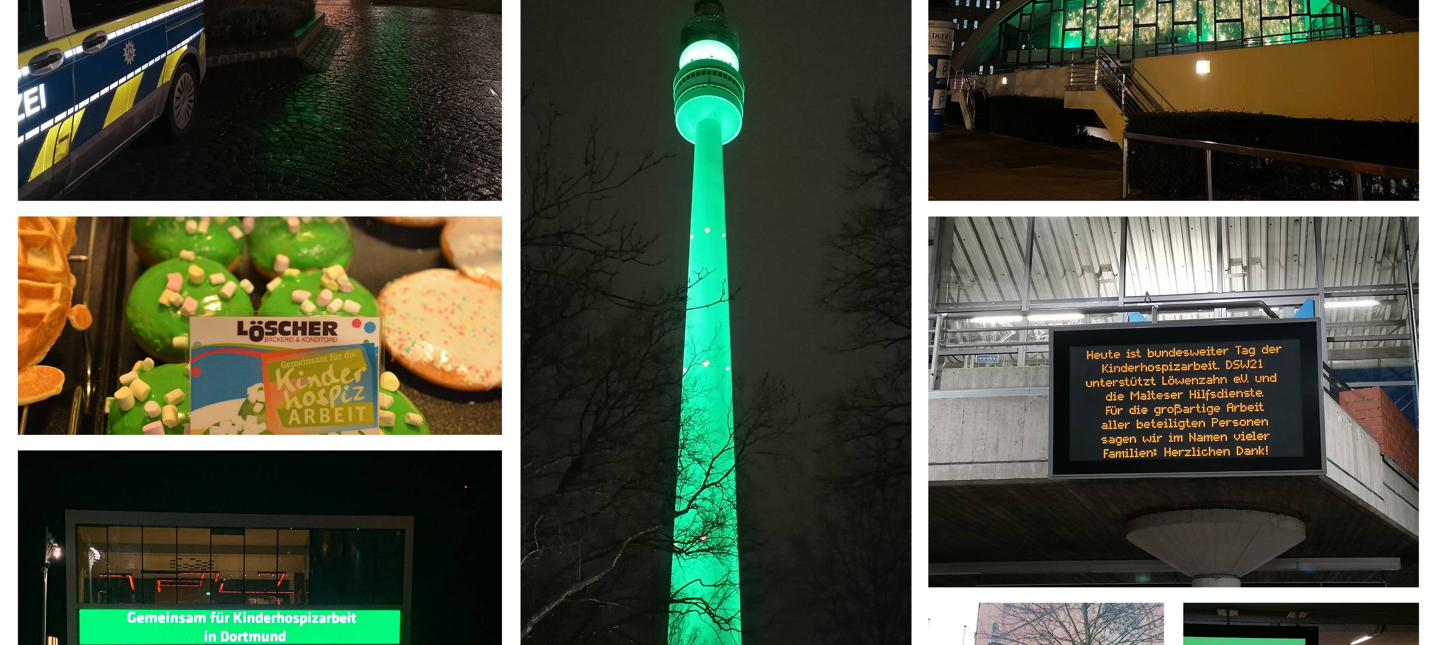 Warum in Dortmund am Samstag Gebäude grün leuchten