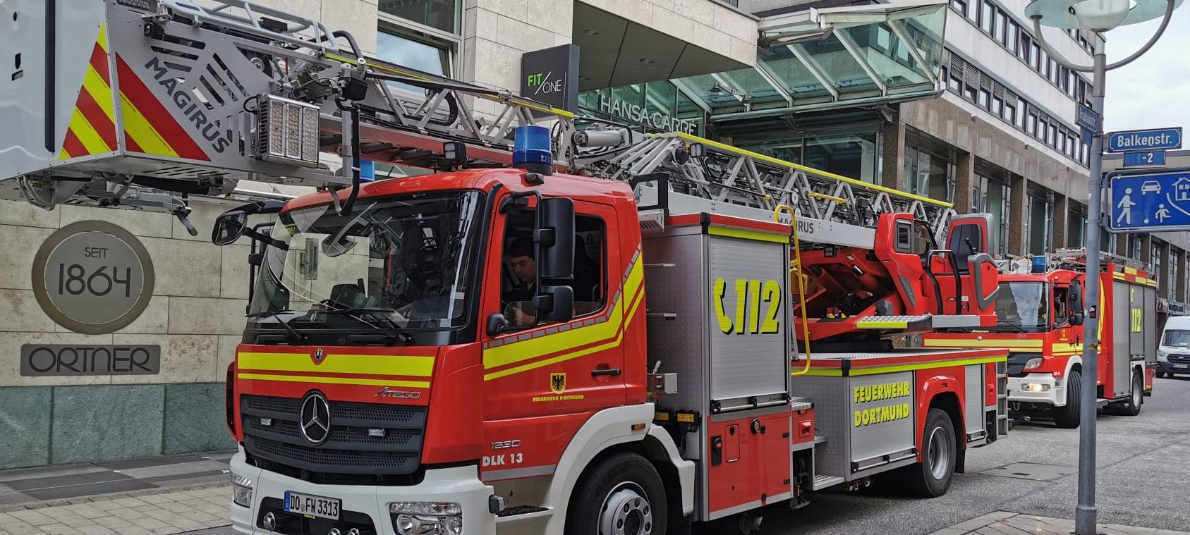 Dortmund: Brandalarm am Hansa Carré