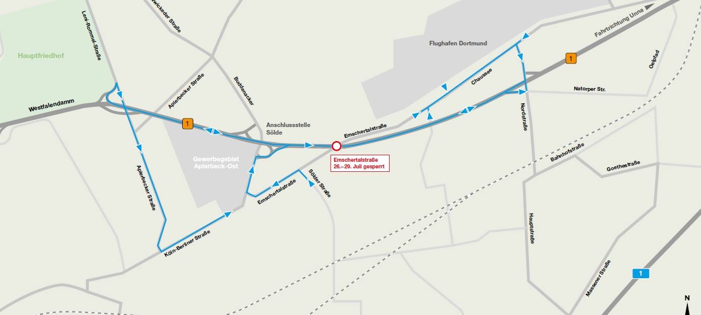 Dortmund: B1-Ausbau trifft die Emschertalstraße