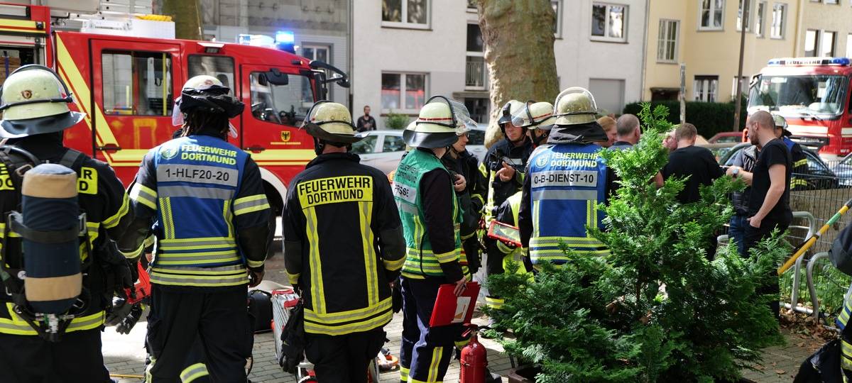 Großer Feuerwehreinsatz an der FH Dortmund