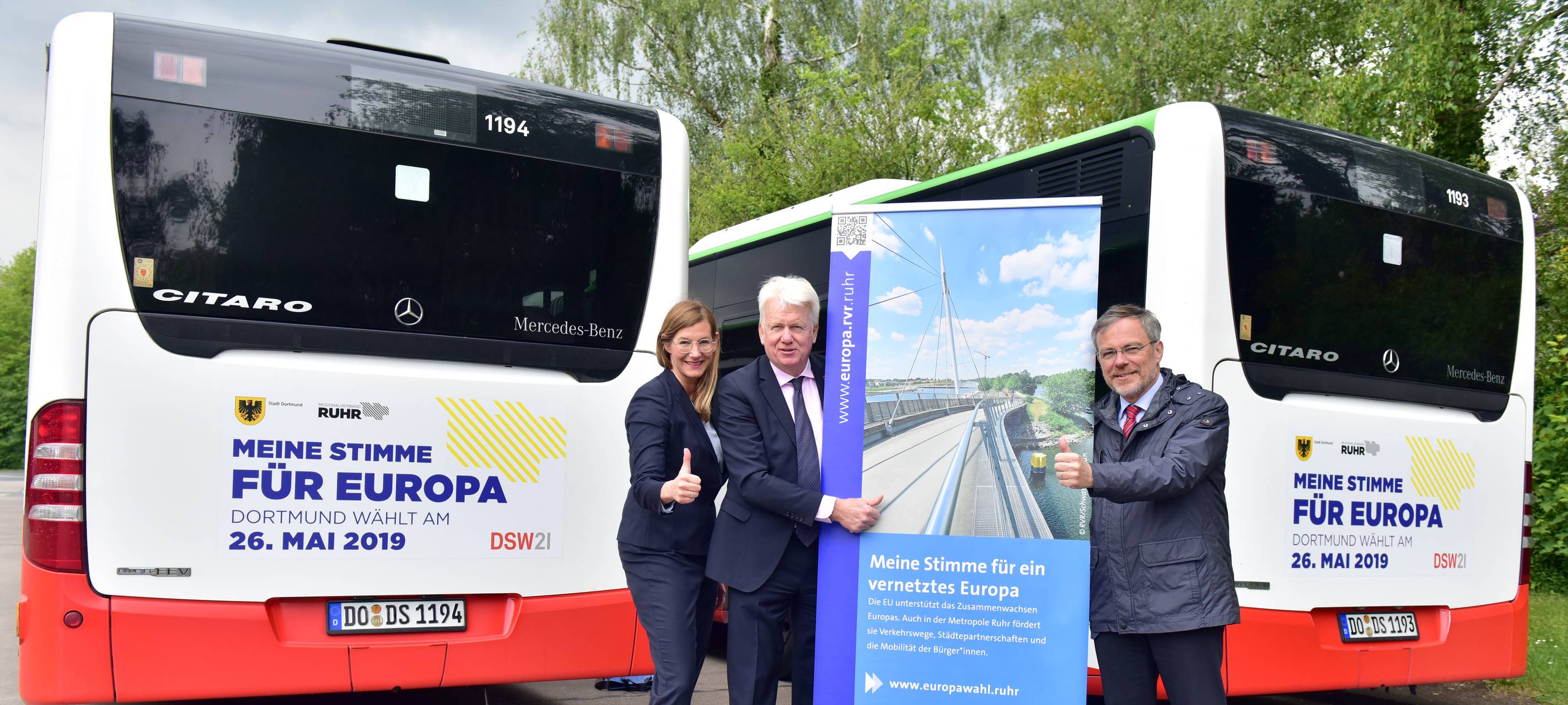 Werbung für Europawahl