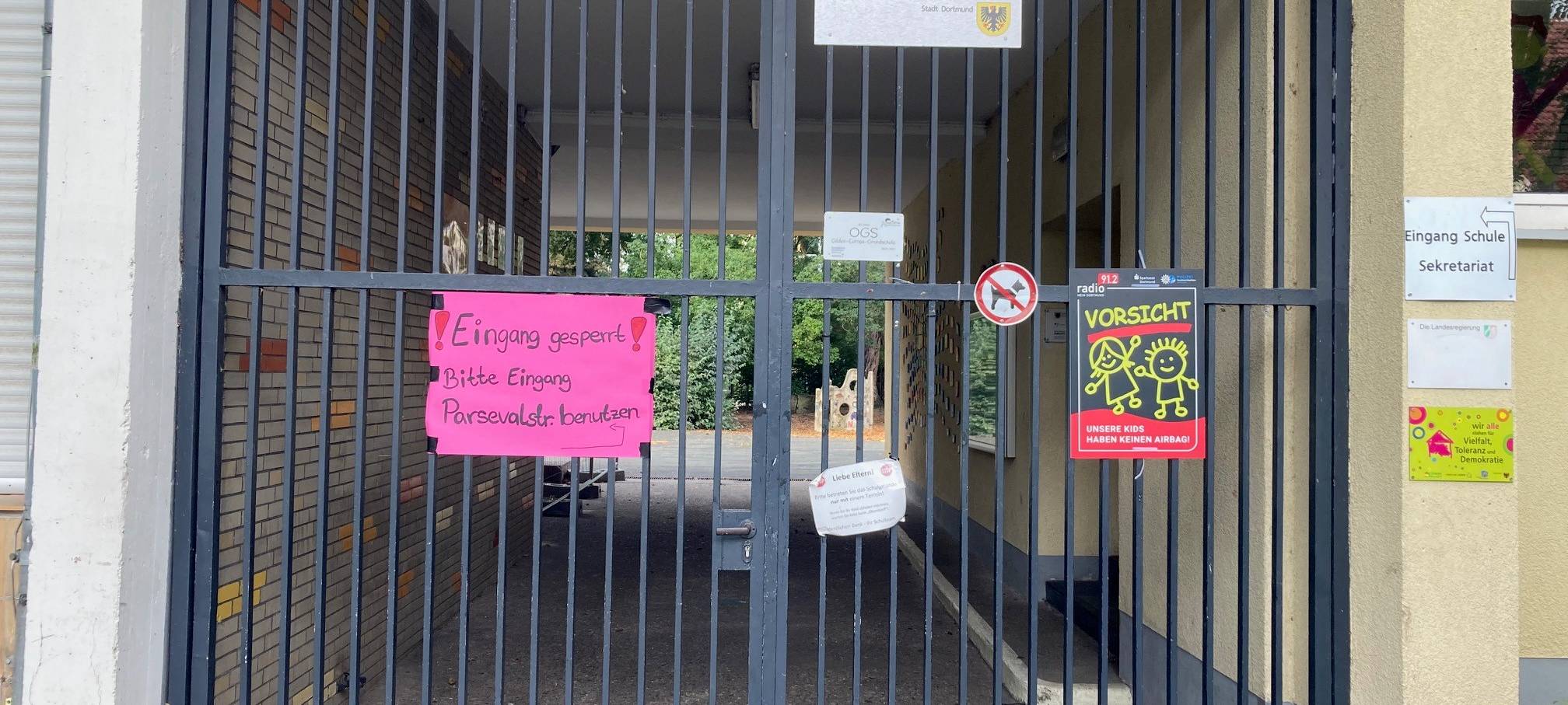 Marode Decken an der Gilden-Europa-Schule in Dortmund-Huckarde