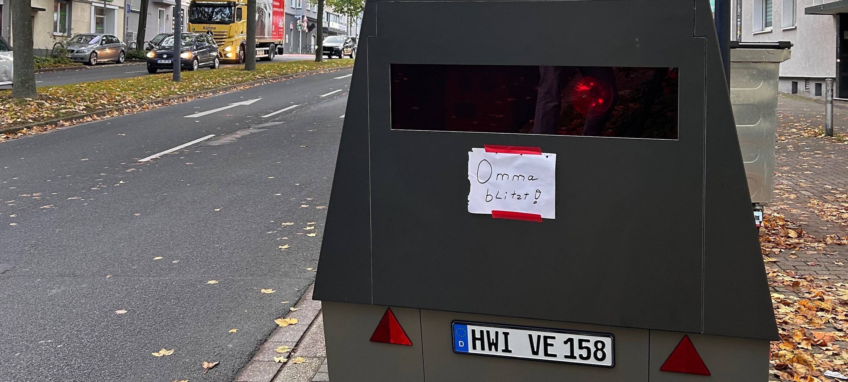 Neuer Blitzer-Anhänger der Stadt Dortmund