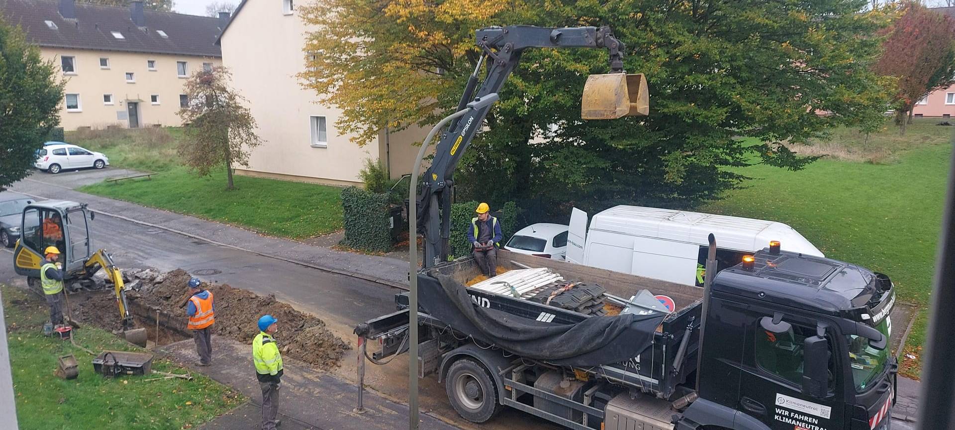 Wasserrohrbruch in Dortmund-Eving
