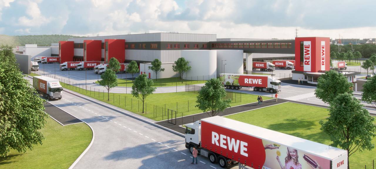 REWE feiert Richtfest
