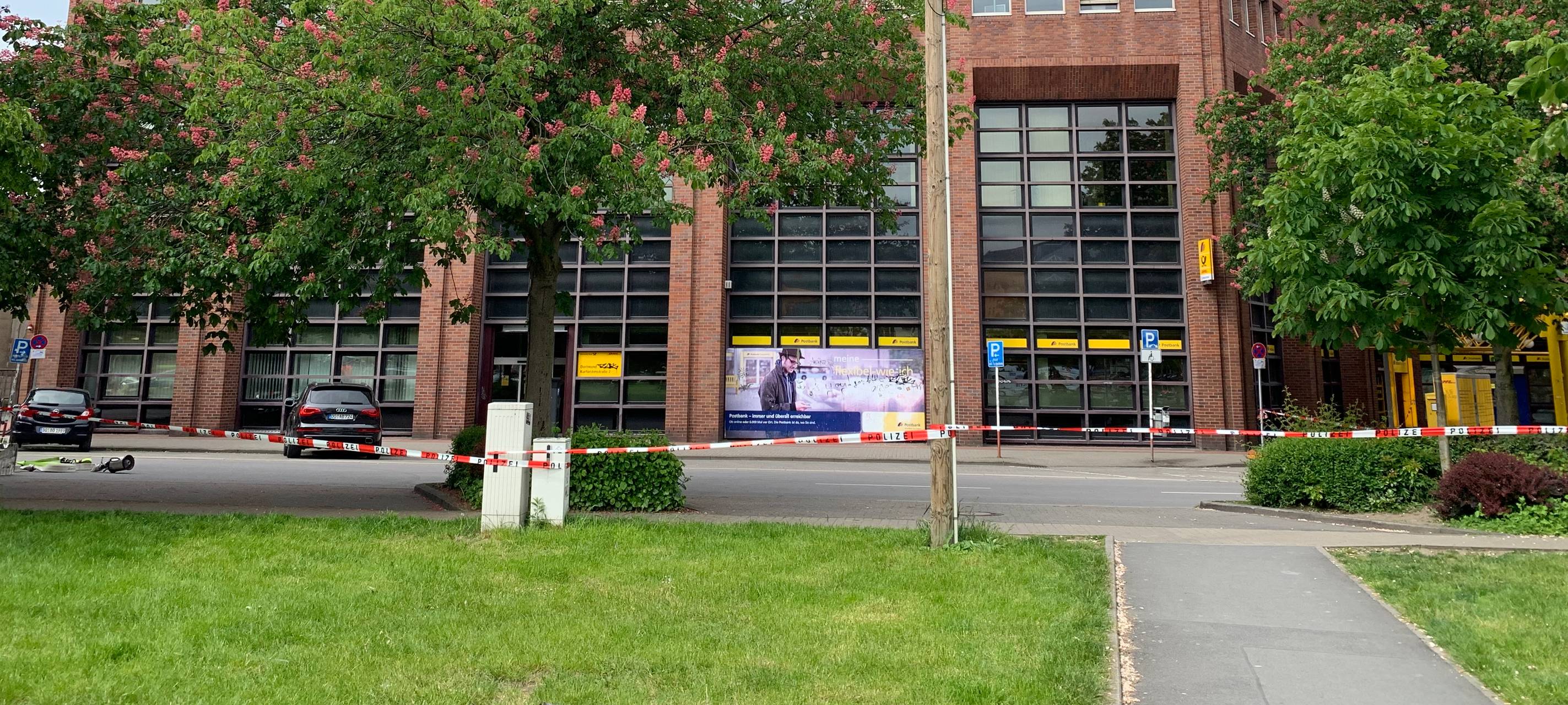 Großeinsatz an der Hauptpost