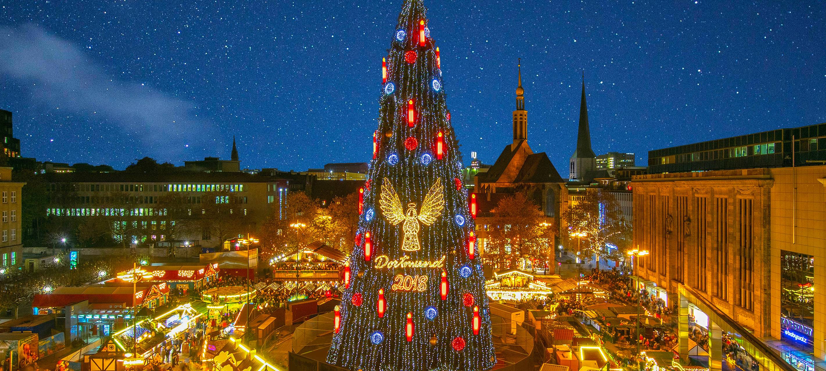 Rückblick: Der größte Weihnachtsbaum der Welt in Dortmund
